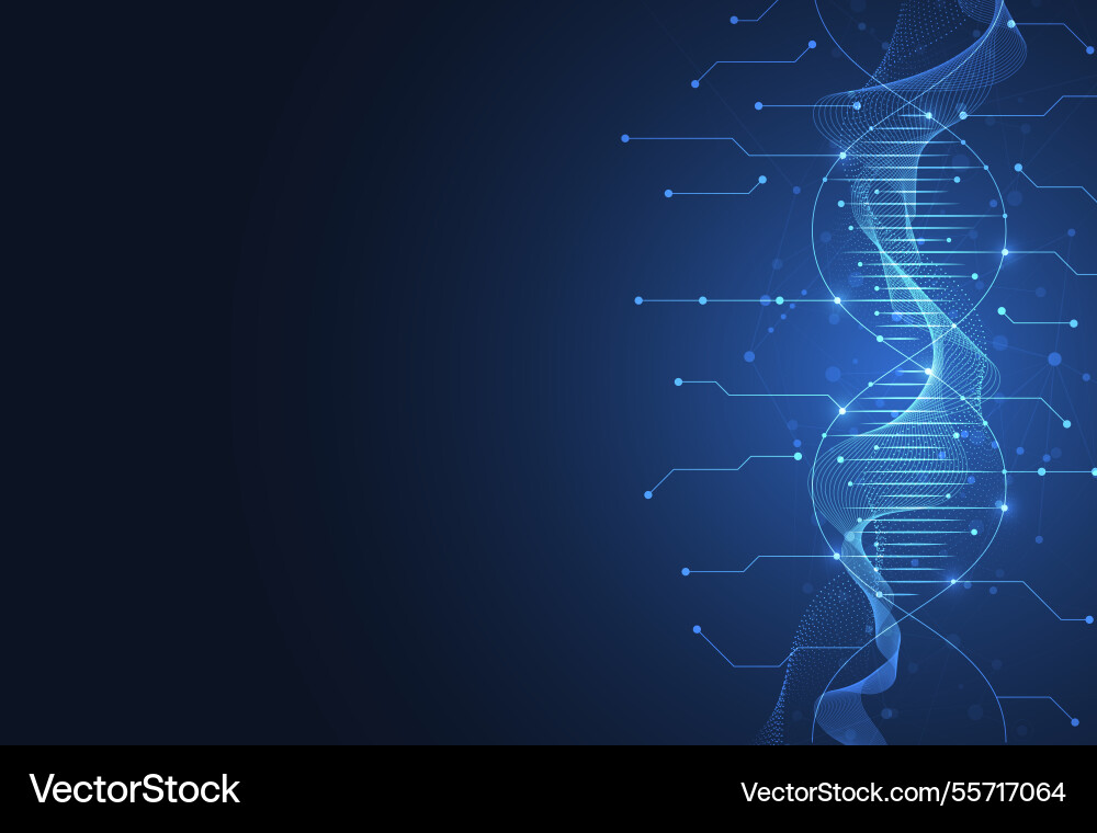 Abstract structure molecule science template Vector Image