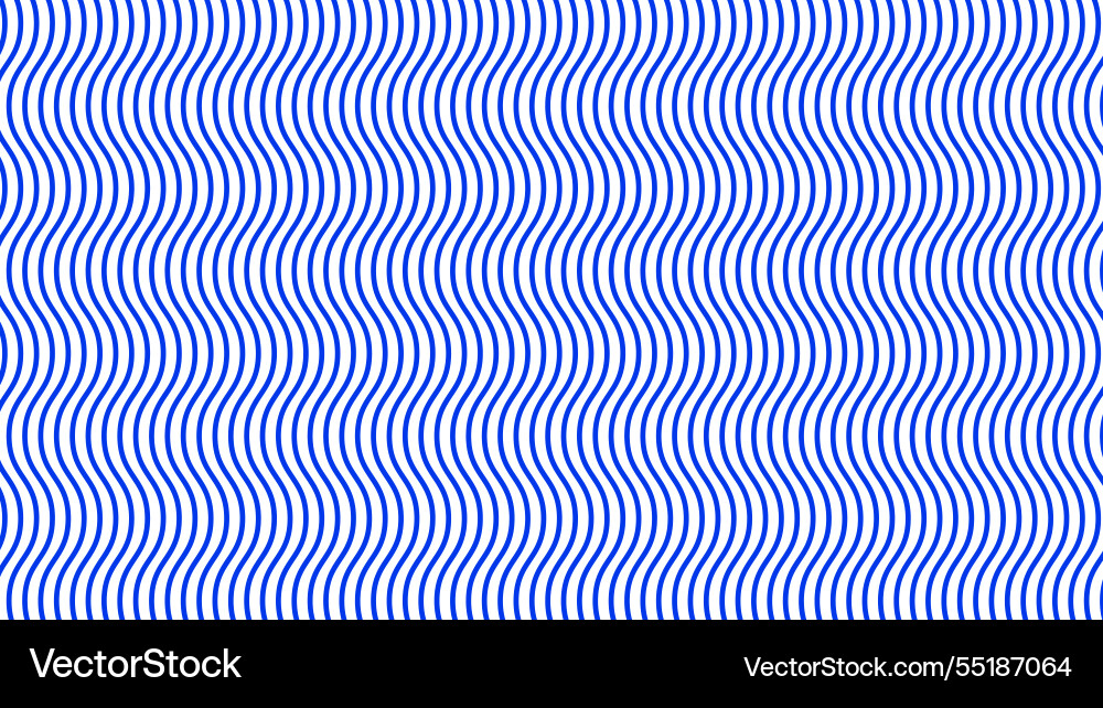 Blue wave line pattern abstract background Vector Image