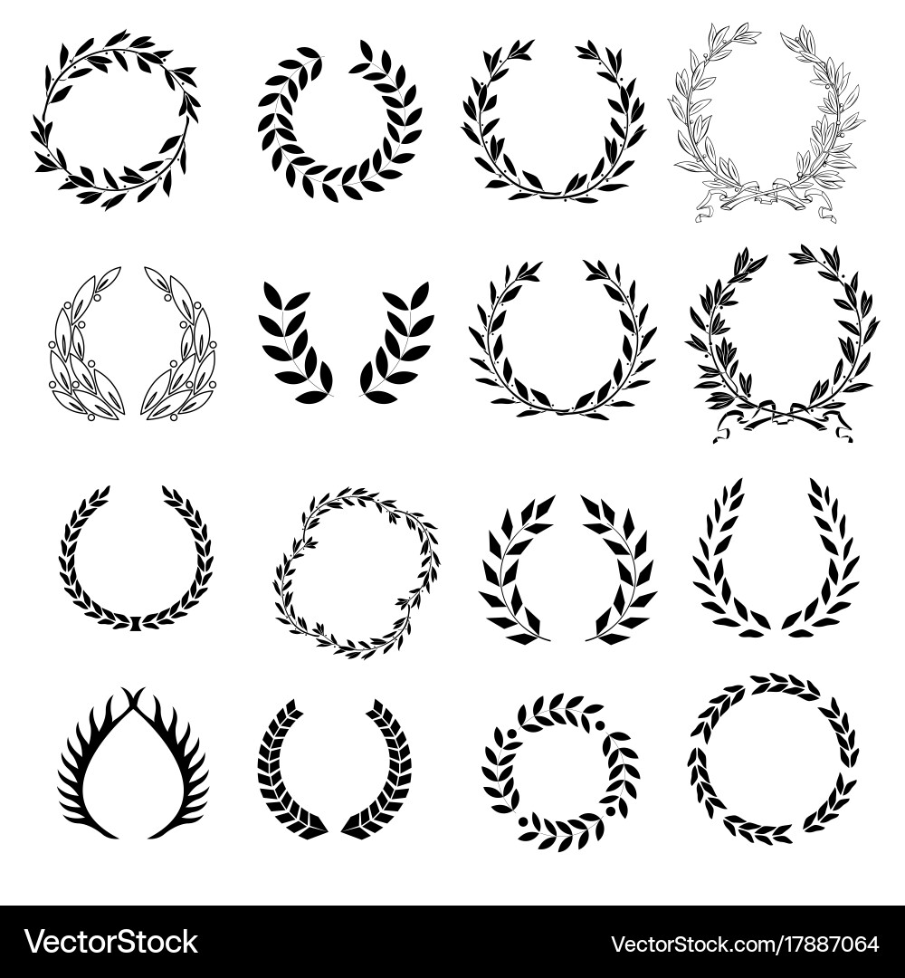 Laurel Wreath Set Vector Image