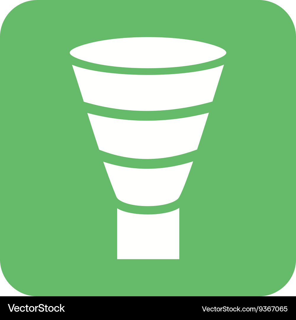 Funnel chart Vector Image