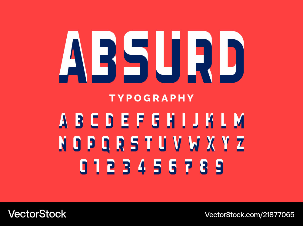Impossible Shape Typography Vector Image