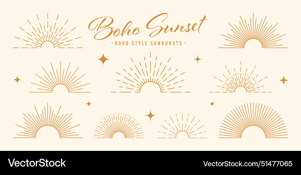 Vintage Sonnenburst Sonnenuntergang Strahlen Halbkreis Vintage Sonnenburst Sonnenuntergang Strahlen Halbkreis vektorbild