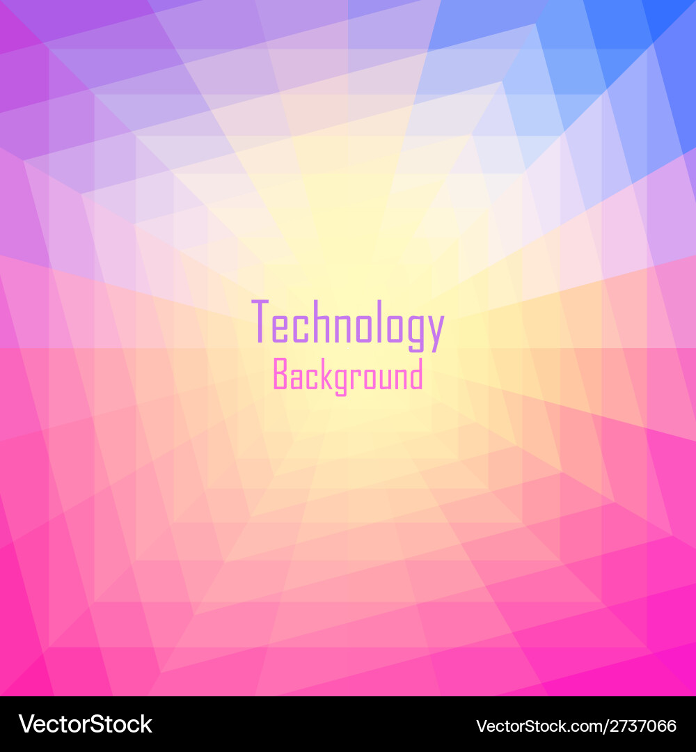 Abstract Geometric Tunnel Background Vector Image