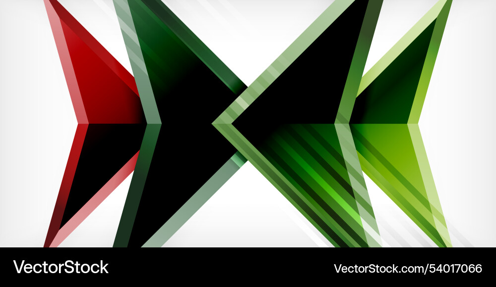 Arrows with 3d effect abstract background Vector Image