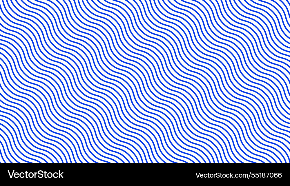 Blue wave line pattern abstract background Vector Image