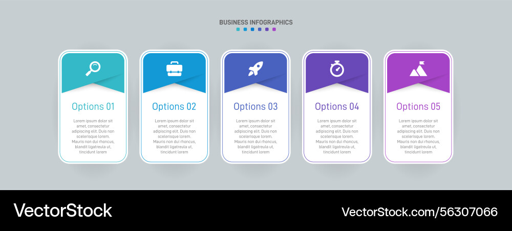 Horizontal progress bar featuring 5 arrow-shaped Horizontal progress bar featuring 5 arrow-shaped vector image