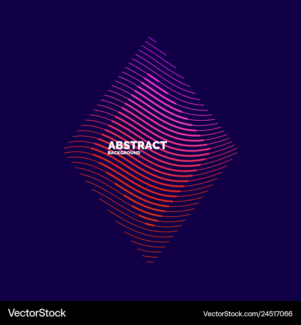 Modern abstract element with dynamic waves Modern abstract element with dynamic waves Vector Image