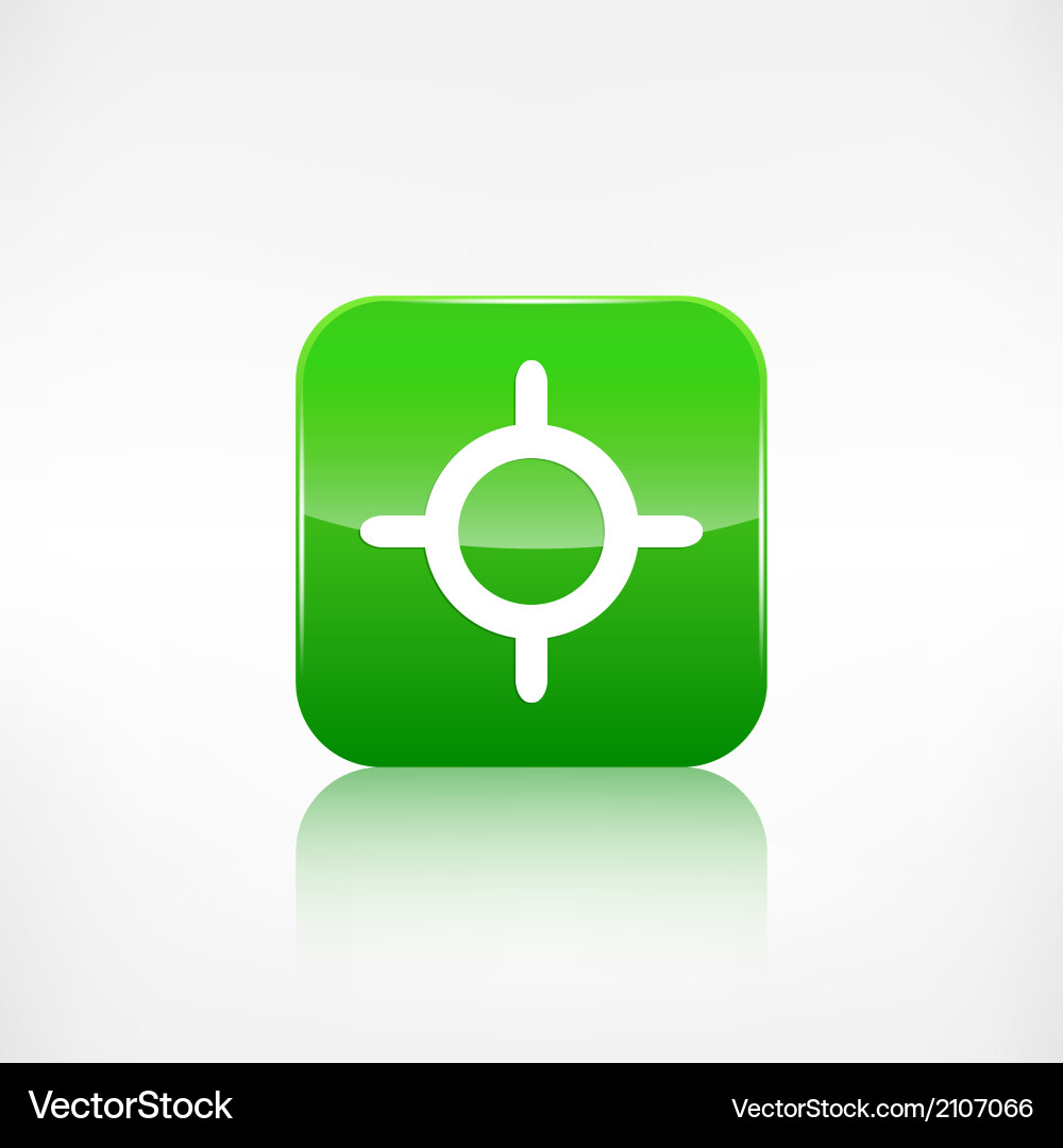 Pointer Web-Symbol-Anwendungsknopf Vektorbild
