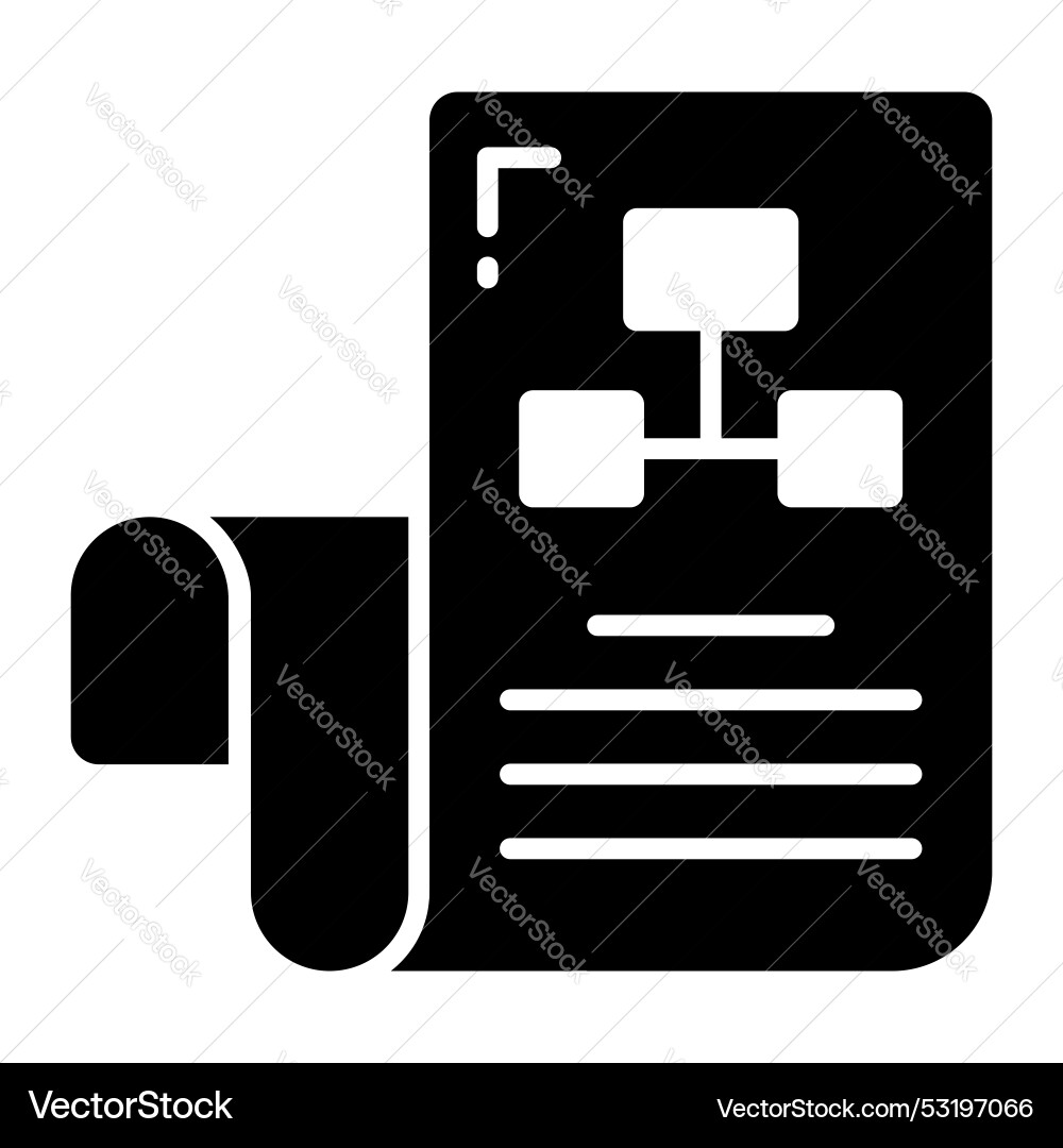 Workflow icon in trendy design style Vector Image