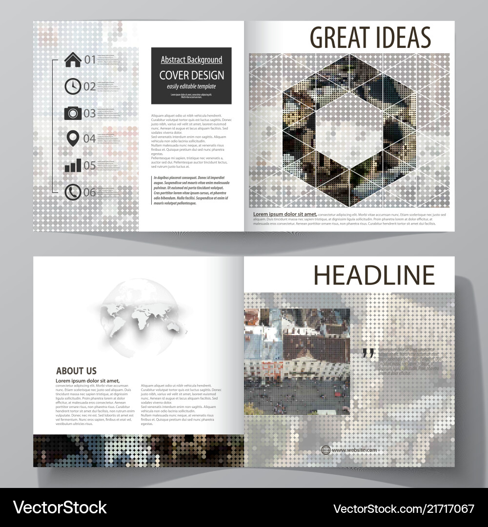 Business-Vorlagen für quadratisches Design Business-Vorlagen für quadratisches Design vektorbild