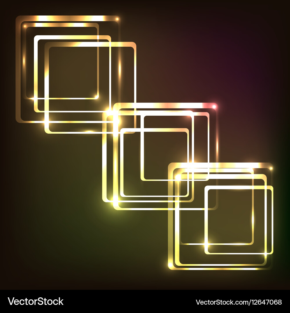 Abstract glowing colorful with rounded rectangle Abstract glowing colorful with rounded rectangle vector image