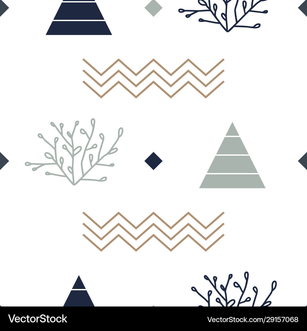 Geometric Scandinavian Pattern vector image
