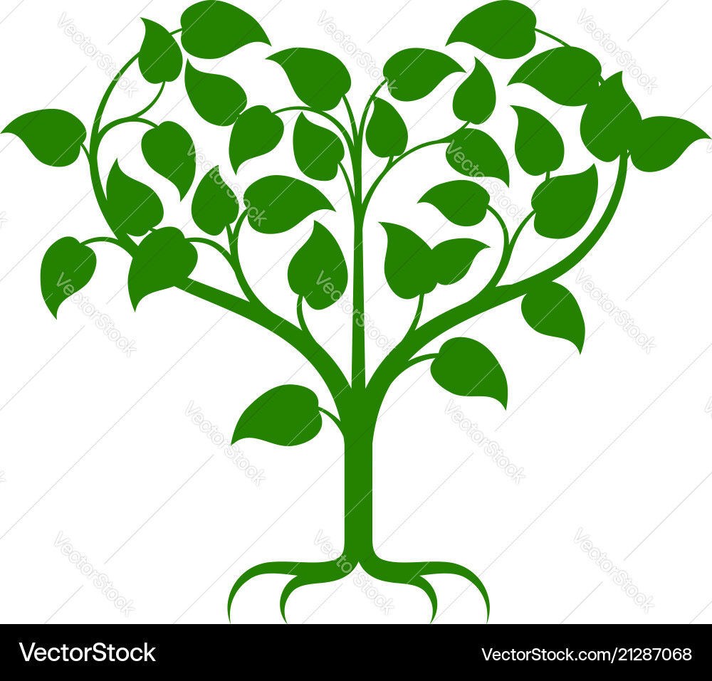 Heart tree Royalty Free Vector Image - VectorStock
