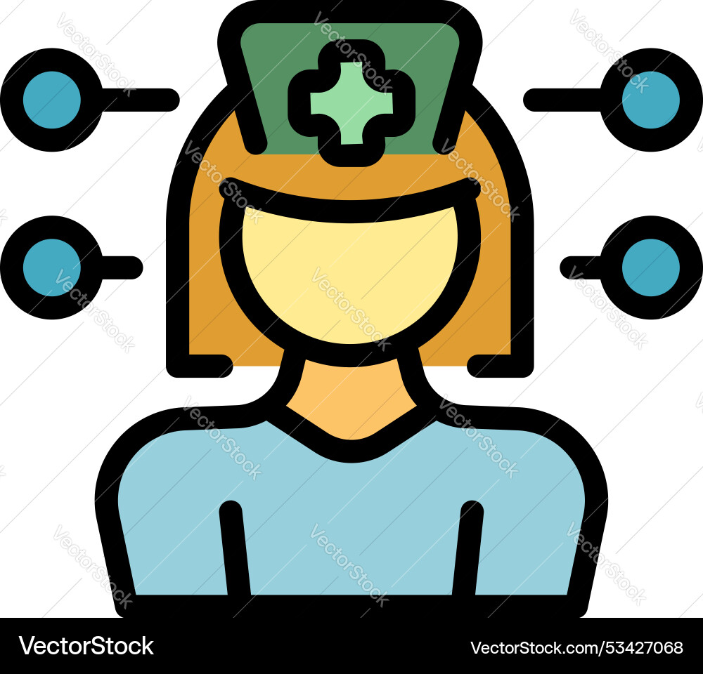 Nurse managing multiple tasks with multitasking Nurse managing multiple tasks with multitasking vector image