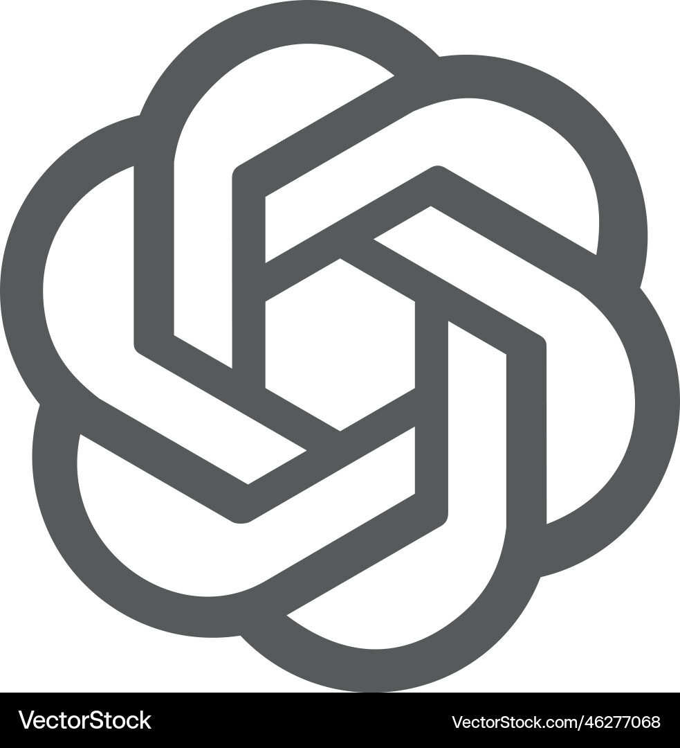 Openai logo Royalty Free Vector Image - VectorStock