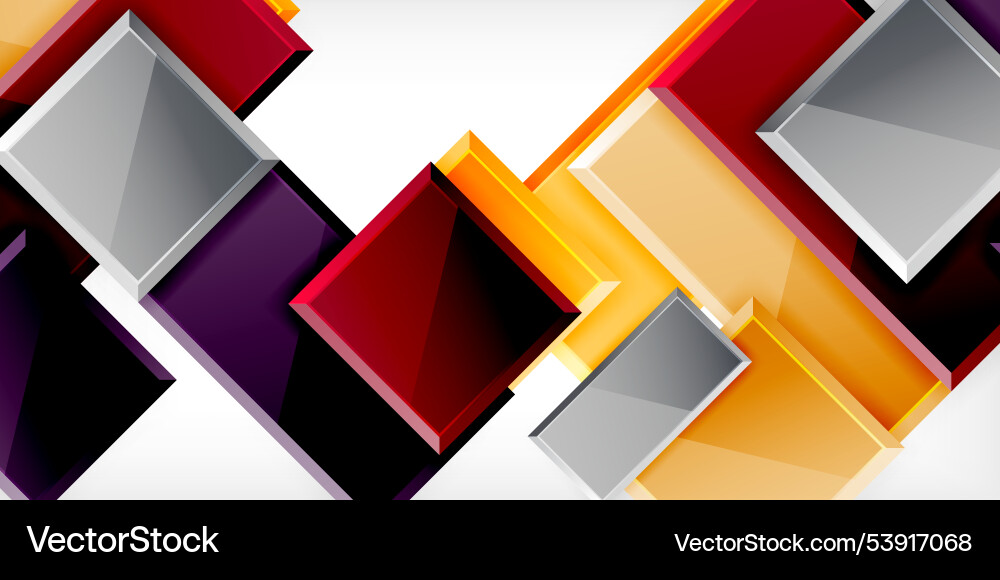 Square shape color abstract geometry Square shape color abstract geometry Vector Image