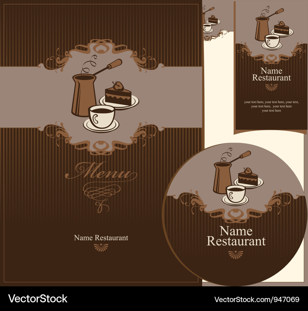 Coffee dessert Vector Image
