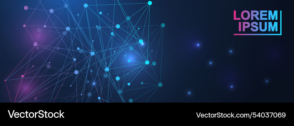 Science Network Connection Pattern vector image