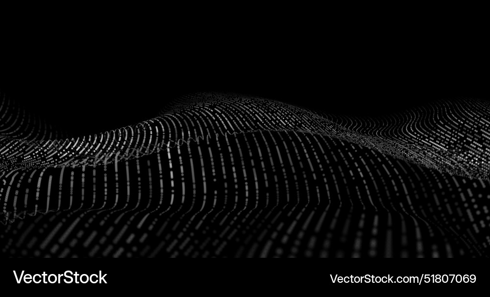 Wave pattern 3d glowing abstract digital Wave pattern 3d glowing abstract digital vector image