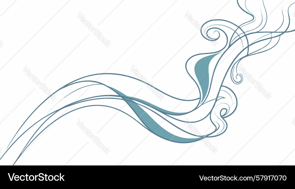 Abstract blue flowing lines dynamic design Vector Image