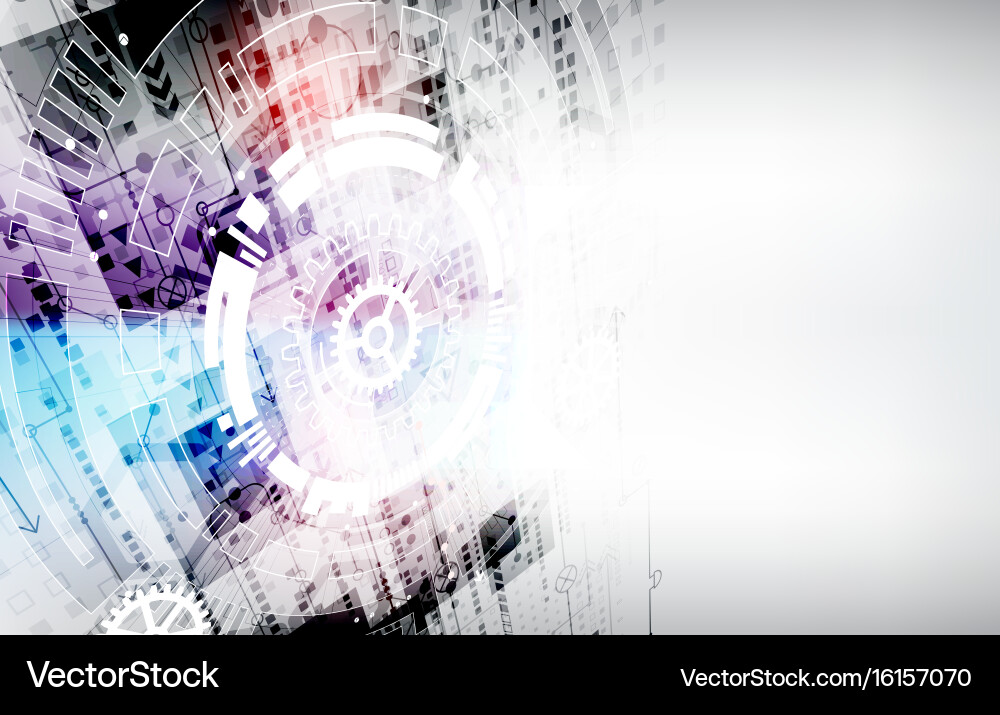 Abstract Digital Technology Background vector image