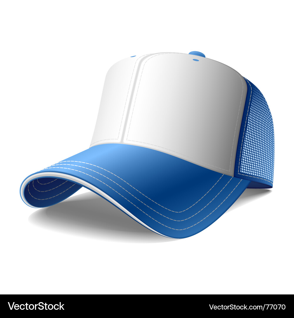 Blue Baseball Cap Vektorbild