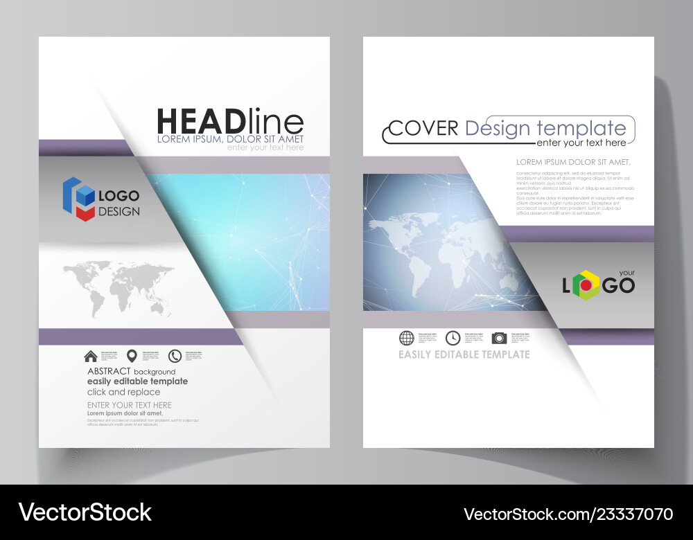 Editable layout of two Editable layout of two vector image