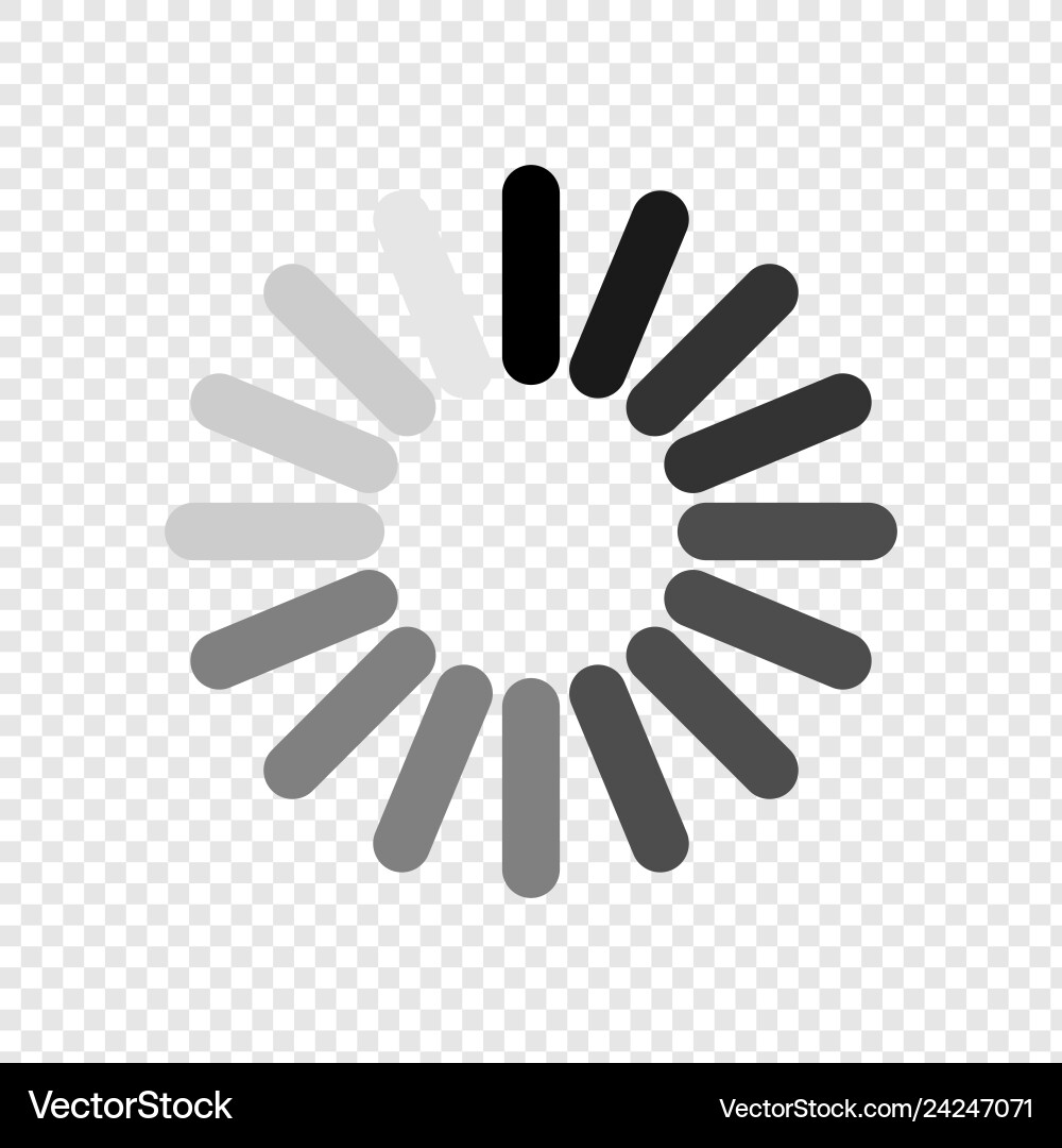 Loading Wait Icon - Circular Progress vector image