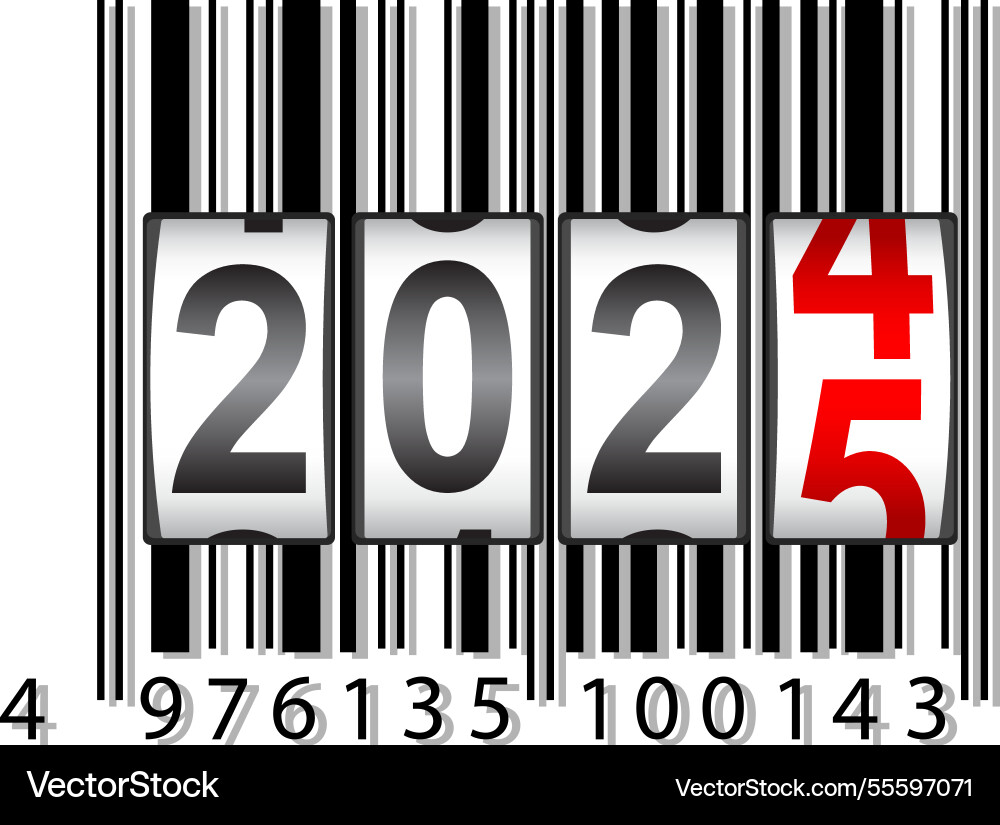 Modern digital counter with the number of new Modern digital counter with the number of new vector image