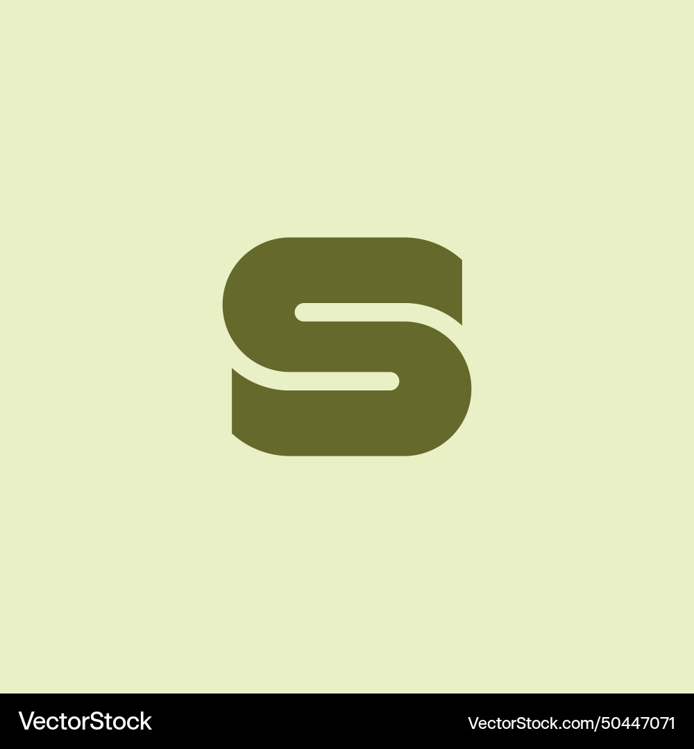 Monogram letter s Royalty Free Vector Image - VectorStock