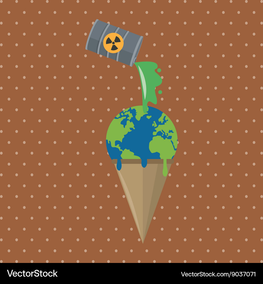 Save planet design environment icon flat Vector Image
