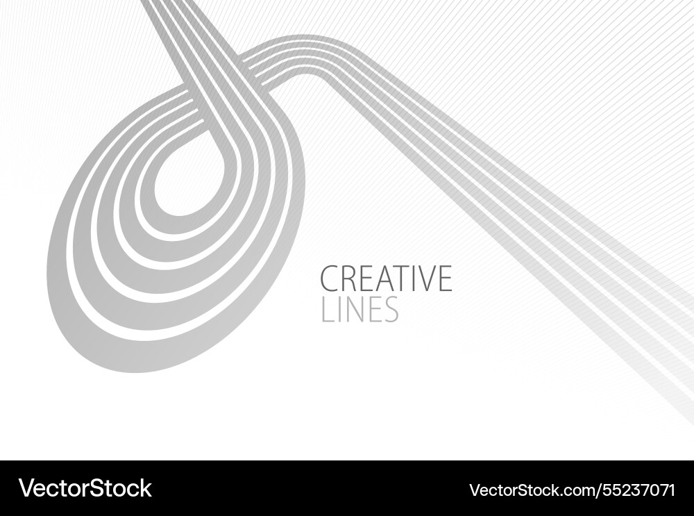 Wave lines in 3d perspective abstract background Vector Image