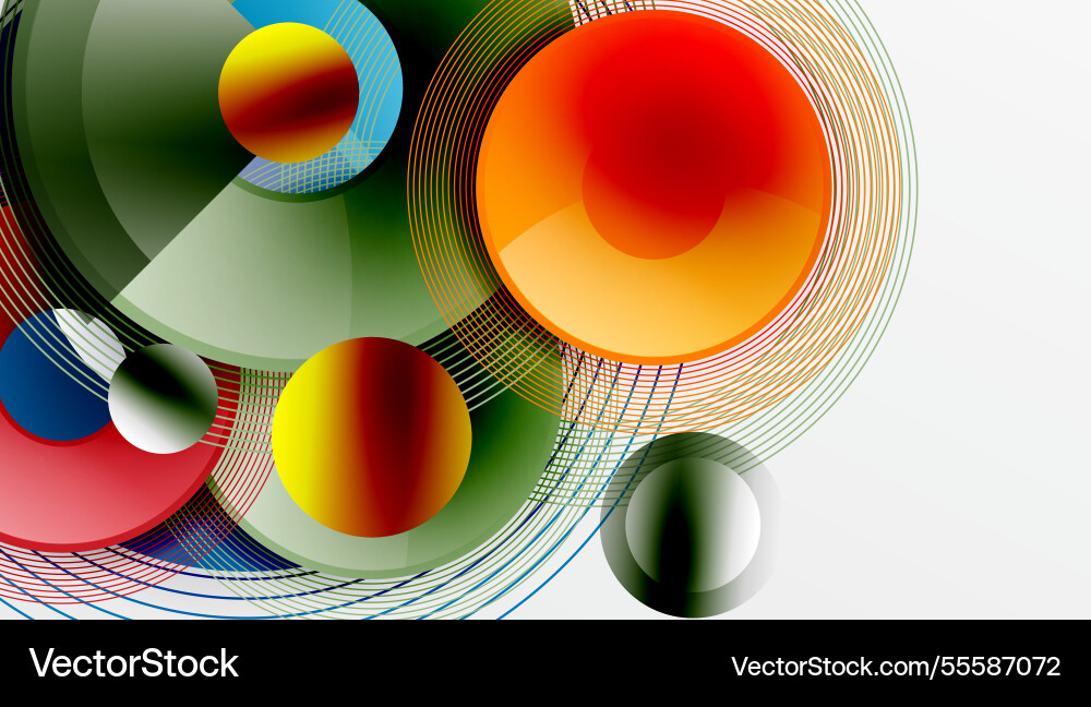 Abstract composition of overlapping circles Abstract composition of overlapping circles Vector Image
