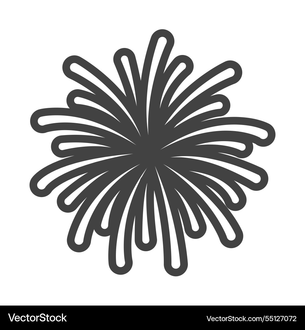 Firecracker explosion icon design on white Firecracker explosion icon design on white vector image