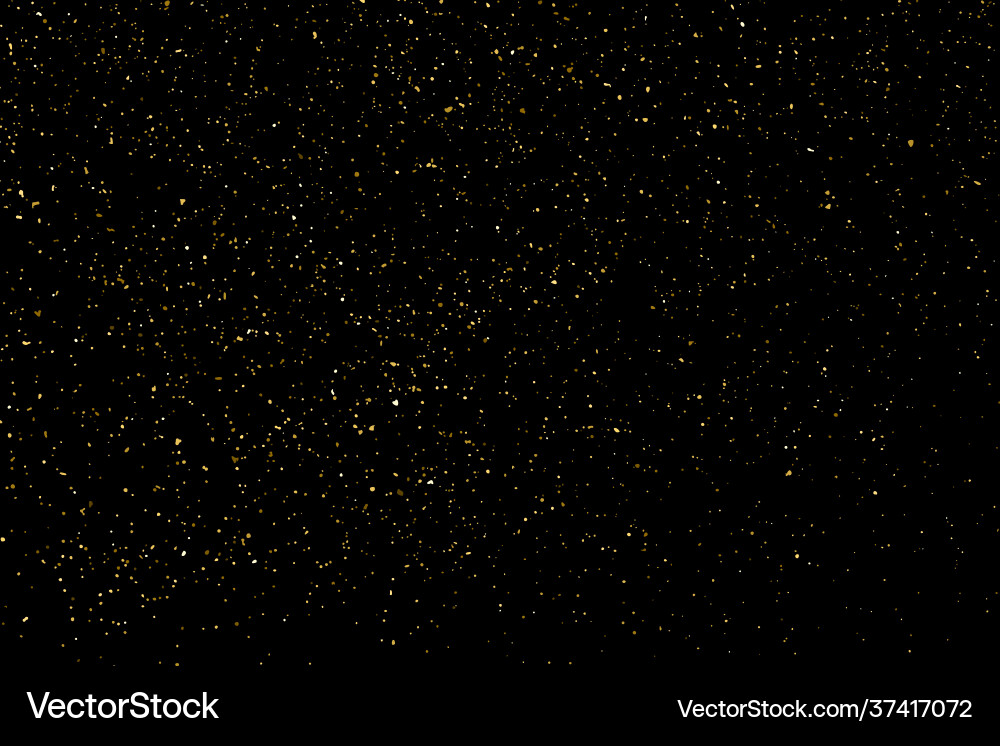 Golden stardust vector image