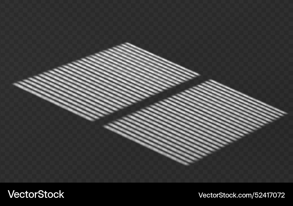 Light effect shadow overlay from blind isolated Vector Image