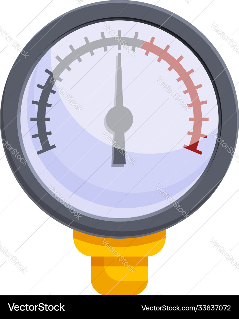 Temperature manometer icon cartoon style Temperature manometer icon cartoon style vector image