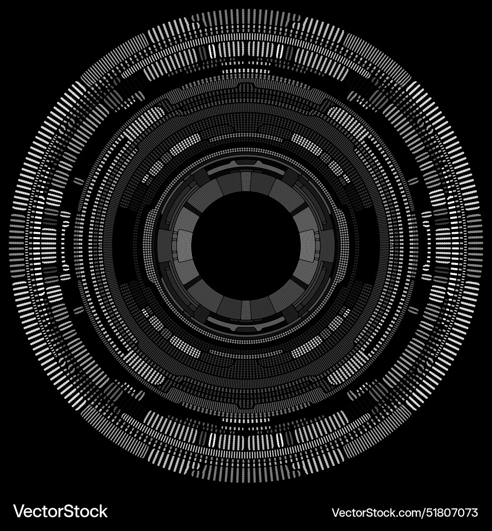 Digital Particle Interface Vector Image