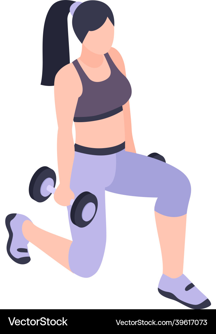 Frau macht Fitness Frau macht Fitness vektorbild