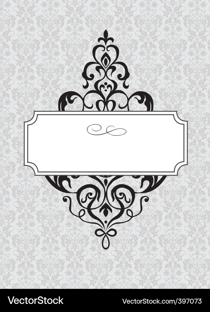 Ornate Scroll Border vector image