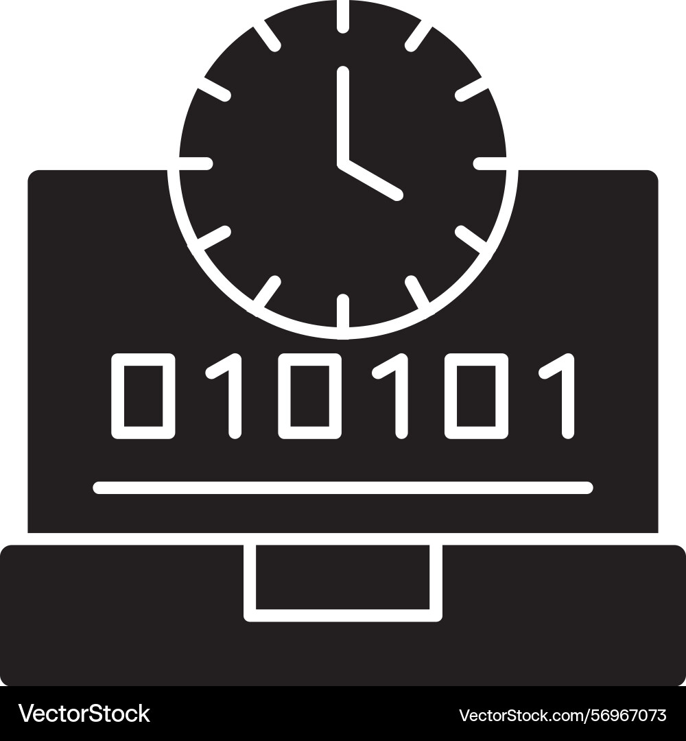 Swift flex glyph style icon design Vector Image