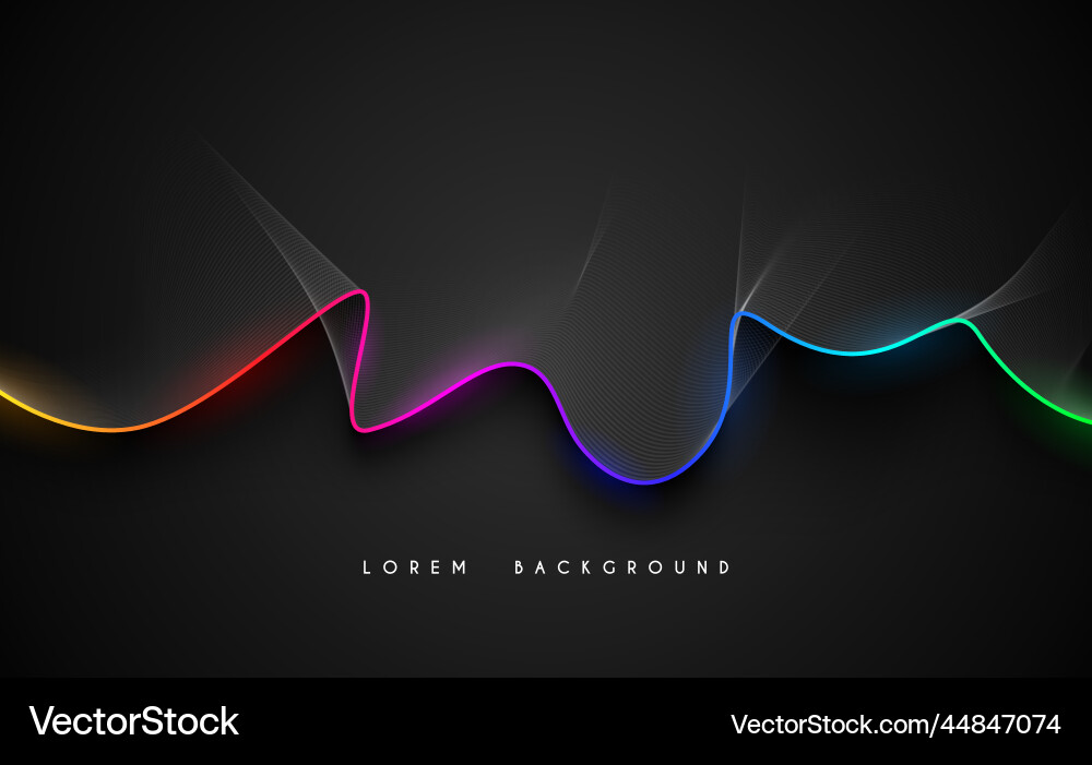 Abstract Neon Color Gradient Background vector image