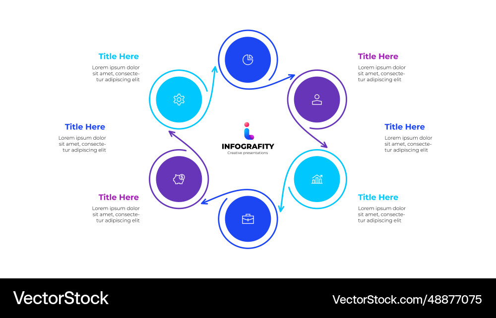 Circles with thin lines template for cycle Circles with thin lines template for cycle vector image