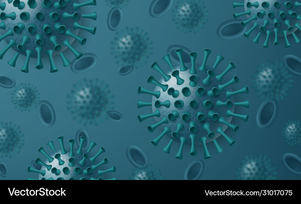 Coronavirus Krankheit Covid 19 Hintergrund Realistisch