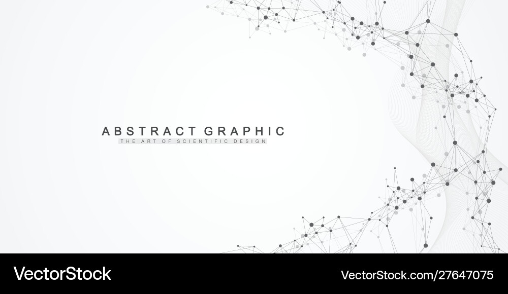 Geometric abstract background with connected line Geometric abstract background with connected line vector image