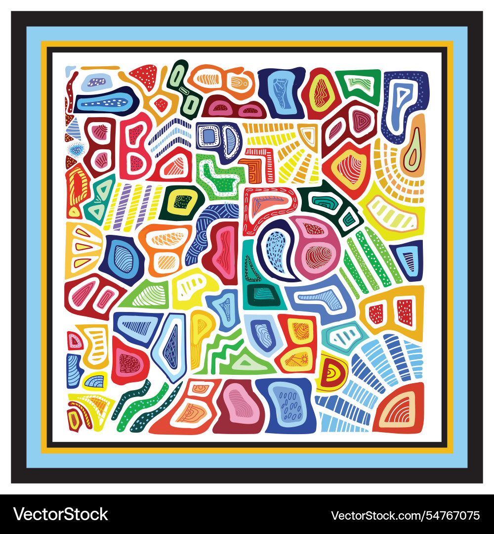Scarf print pattern Scarf print pattern vector image