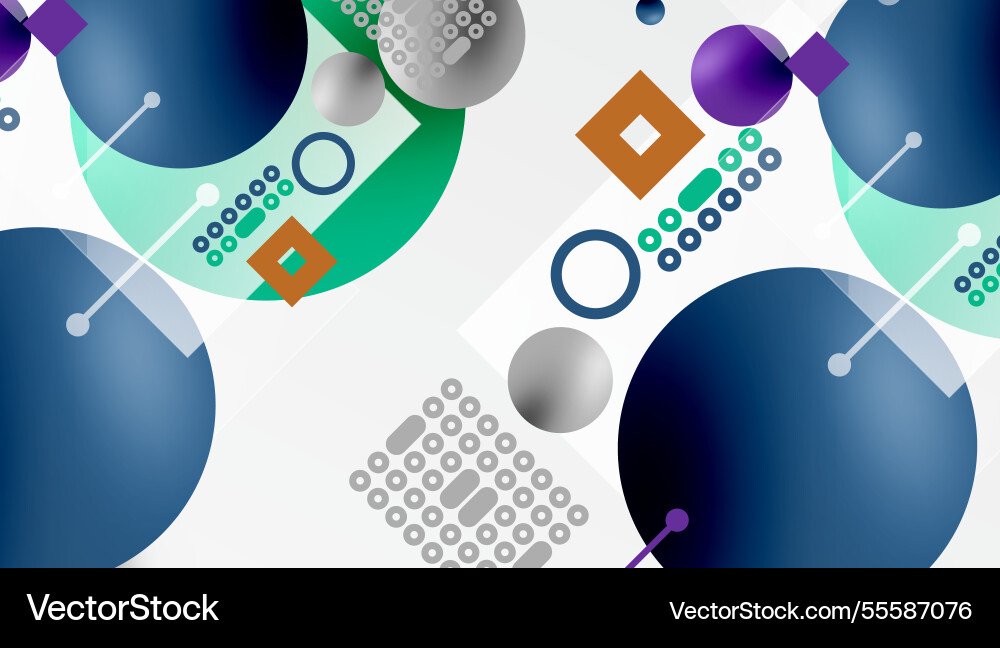 Circles and elements geometric abstract background Circles and elements geometric abstract background vector image