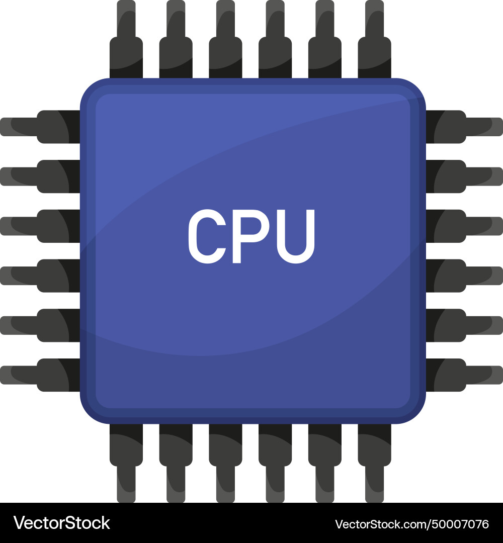 Computerprozessor Mikroprozessor Elektronik cpu Computerprozessor Mikroprozessor Elektronik cpu vektorbild