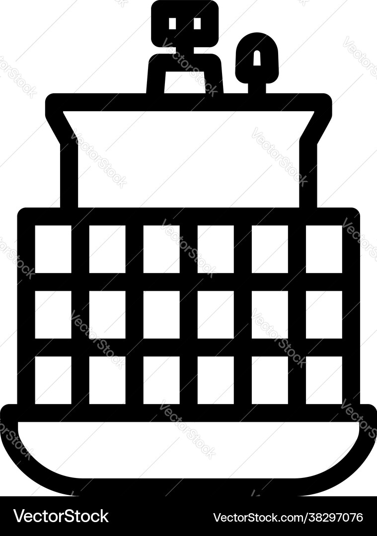 Container ship icon Vector Image