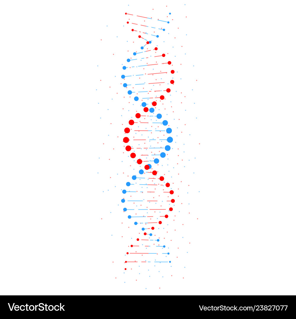 Abstract DNA Helix Structure vector image